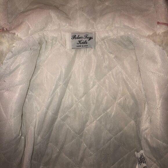 EUC Girls Polar Togs Kids Faux Fur Coat - Picture 3 of 6